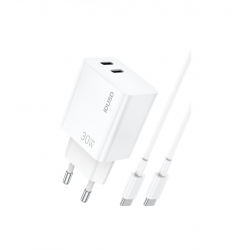 Cargador GaN PD30W Dual USB-C + PD USB-C Carga rápida dual