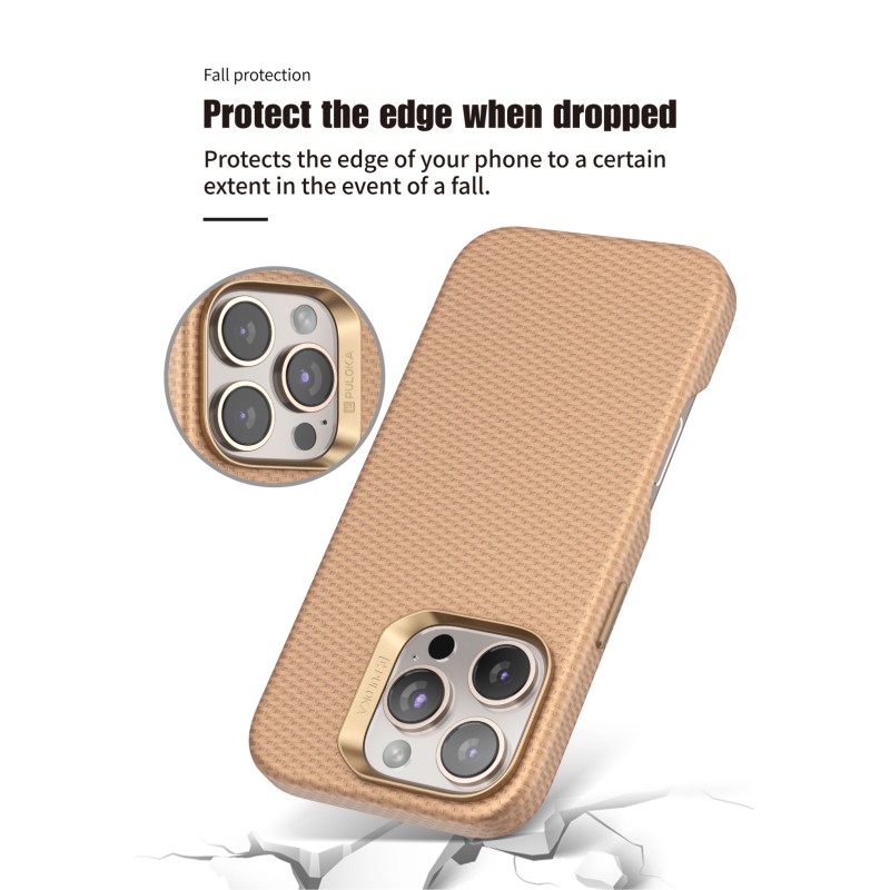 Funda Magnética con Textura de Fibra de Carbono con MagSafe para IP...