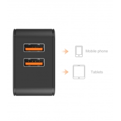 IDUSD Charger 2USB 2.4A + USB-C 2M - D83A