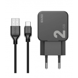 IDUSD Charger 2USB 2.4A + USB-C 2M - D83A