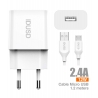 IDUSD Smart Charger 1U 2.4A + Micro - D71B