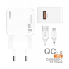 IDUSD Cargador Rápida QC3.0 + USB-C - D53B