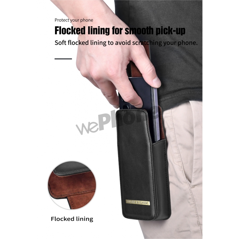 Funda de cinturón larga para móvil de cuero con cierre imantado REF... Funda de cinturón larga para móvil de cuero con cierre imantado REF...