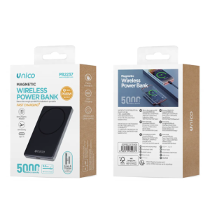 UNICO -PB2237 Power Bank de energía de carga rápida inalámbrica mag...