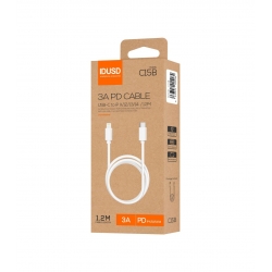 IDUSD- Cable Eco USB-C a Lightning PD 3A -C15B