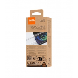IDUSD- Cable Eco USB-C a Lightning PD 3A -C15B
