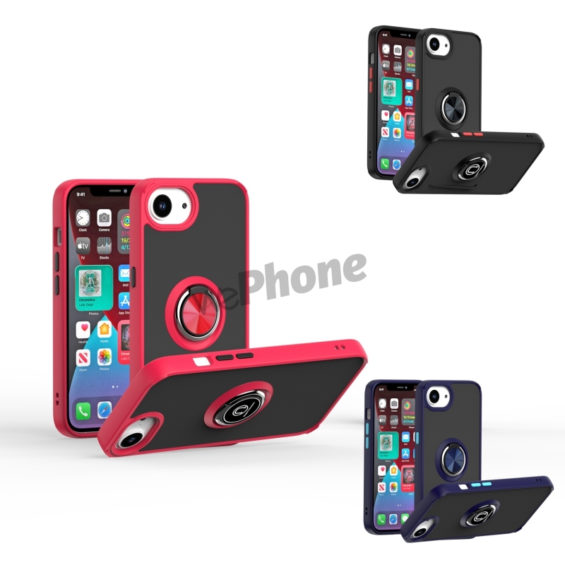 Funda Mate de Anillo iPhone 16E 360°| Wephone Mayorista Funda Mate de Anillo iPhone 16E 360°| Wephone Mayorista