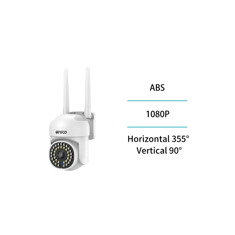 UNICO - CA5043 Cámara de luz dual para exteriores con cabezal esférico