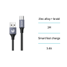 UNICO -CB9039 Cable de datos de carga CA trenzado de aleación de al...
