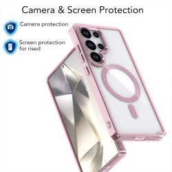 Funda Transparente con magsafe 5 colores para SAMSUNG S25 ULTRA
