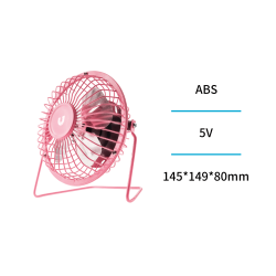 UNICO--FN1771 Ventilador pequeño de escritorio con conexión USB, modelo de metal de 4 pulgadas