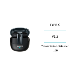 UNICO--EP2259 Auriculares Bluetooth TWS semi-in-ear con galvanoplas...