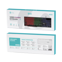 UNICO--KB2134 Modelo de teclado para juegos con iluminación LED (versión en español)