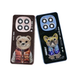Funda para móvil bordada con diseño de animales para REDMI NOTE 14 PRO