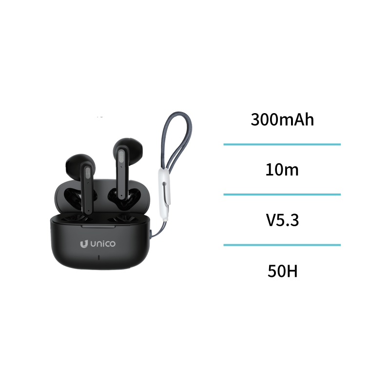 UNICO--EP1631 Próximamente Auriculares Bluetooth semi-intraaurales TWS UNICO--EP1631 Próximamente Auriculares Bluetooth semi-intraaurales TWS