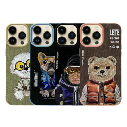 Funda para móvil bordada con diseño de animales para IPHONE Series ...
