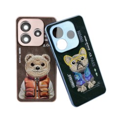 Funda para móvil bordada con diseño de animales para REDMI NOTE 14