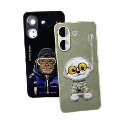 Funda para móvil bordada con diseño de animales para REDMI 13C REF:...