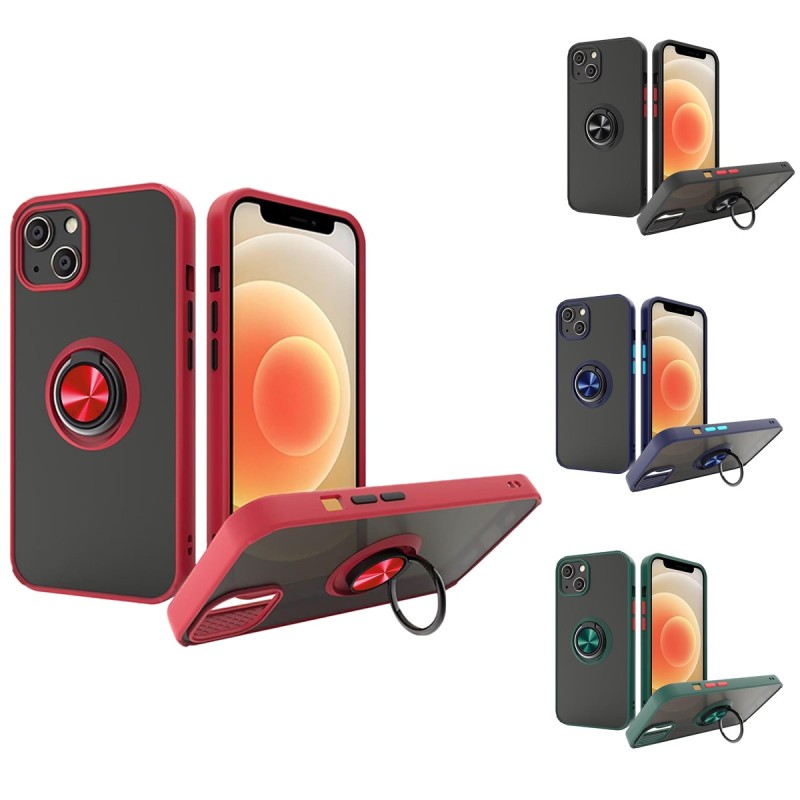 Funda Mate de Anillo iPhone 15 360°| Wephone Mayorista