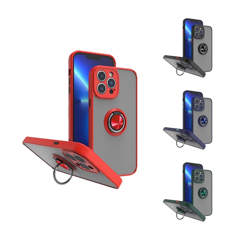 Funda Mate de Anillo iPhone 15 Pro Max 360°| Wephone Mayorista