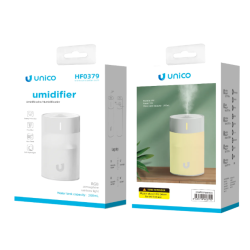 UNICO--HF0379 Humidificador universal de escritorio para automóvil (luz RGB de siete colores) 260 ml