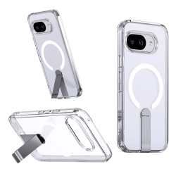 Funda Transparente Magnética con Soporte Plegable Compatible con MagSafe para GOOGLE PIXEL 9A