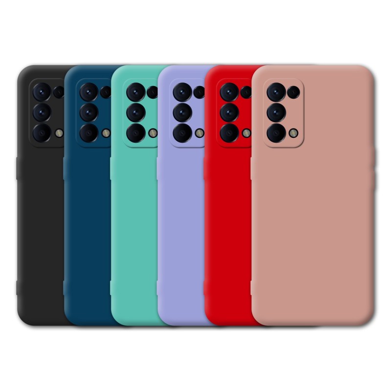 Funda Tipo Original Oppo Find X3 Lite de goma suave | Wephone Mayorista