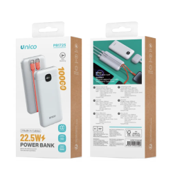 UNICO-PB1725 Power Bank carga rápida de tira larga con pantalla dig...