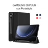 Funda Smart cover color con Portalápiz para Samsung Tab S9 Plus