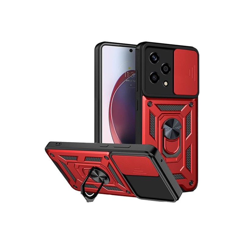 Funda Armadura con Tapa Deslizante Honor 200 Lite Cámara y Anillo | Wephone Mayorista