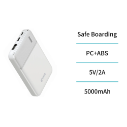 UNICO--PB1890 Power Bank cuadrado de 10 W y 5000 mAh