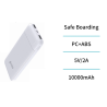 UNICO--PB1991 BLANCA Power Bank de 10000 mAh y 10 W de tira larga