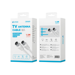 UNICO - CB9689 Cable de TV de 1,5 m