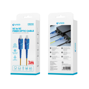 UNICO --CB2142 Cable de fibra óptica SC a SC