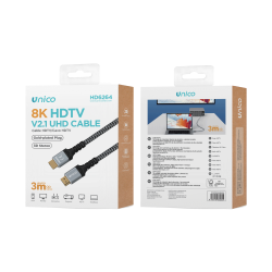 UNICO --HD6264 Cable HDMI 8K macho a macho V2.1
