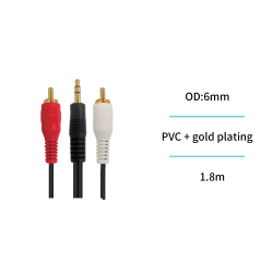 UNICO --AD1872 Cable de audio de 3,5 mm a RCA
