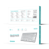 UNICO--KB2113 Teclado portátil de alta gama con modo dual, versión ...