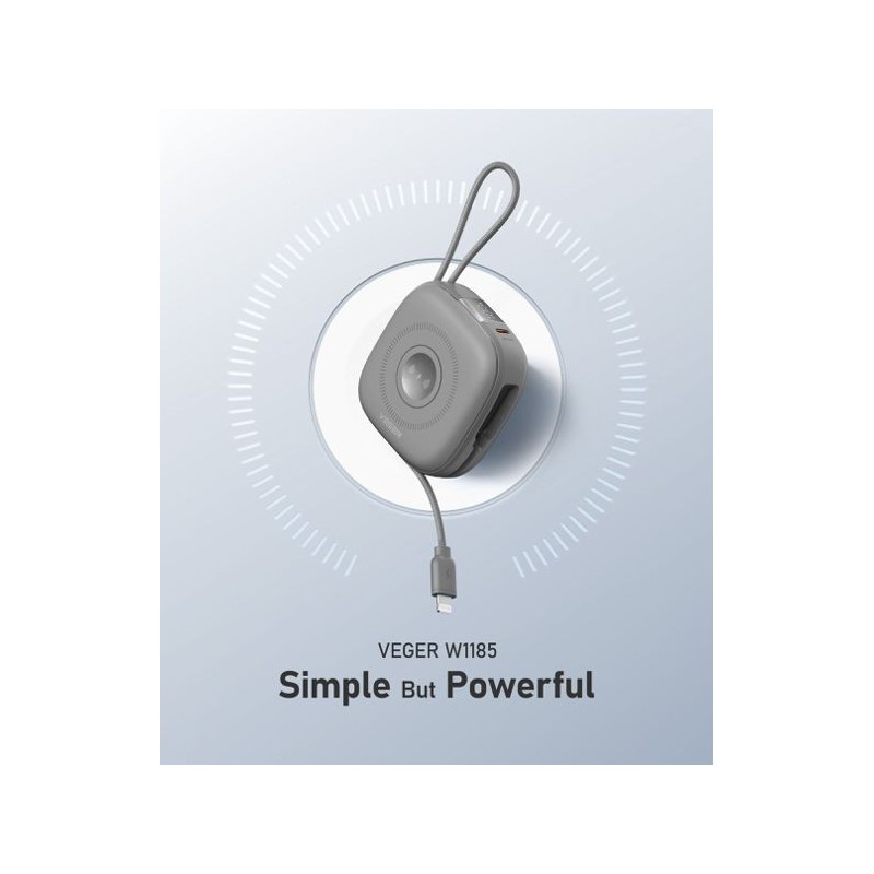 Power Bank 10000mAh 4 en 1 con Cables USB-C + Lightning y Carga para Apple Watch | Wephone Mayorista