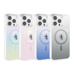 Funda Gstyle transparente magnética degradada compatible con MagSaf...