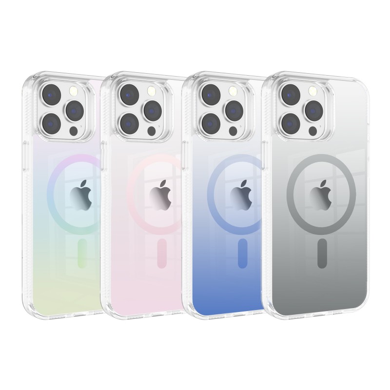 Funda Gstyle transparente magnética degradada compatible con MagSaf... Funda Gstyle transparente magnética degradada compatible con MagSaf...