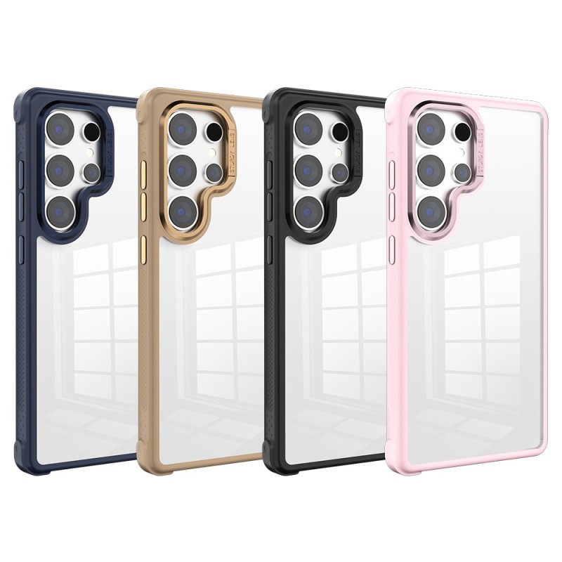 Funda Transparente Marco Metálico Samsung| Wephone Mayorista