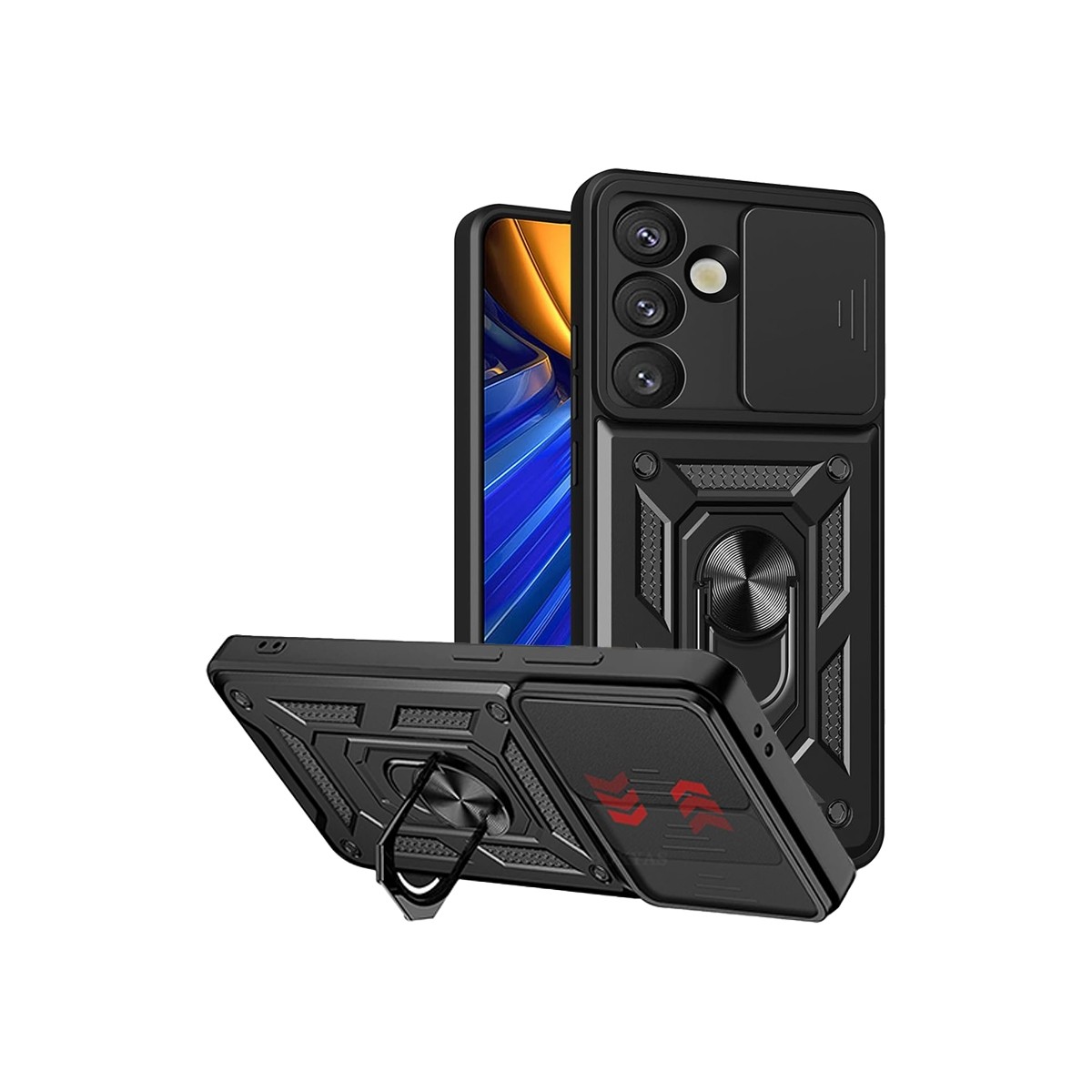 Funda Armadura con Tapa Deslizante Samsung A56 5G Cámara y Anillo | Wephone Mayorista Funda Armadura con Tapa Deslizante Samsung A56 5G Cámara y Anillo | Wephone Mayorista