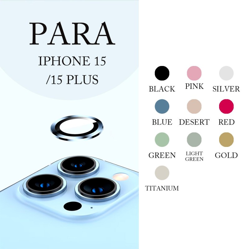 Protector de lente individual para iPhone 15 / 15 Plus – REF: 6176