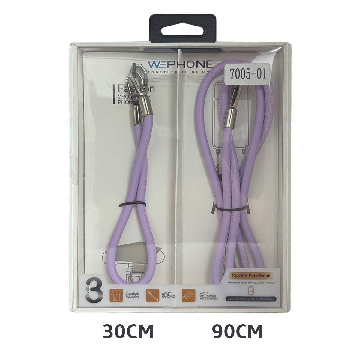 Set de Cuerdas para Móvil Textura Cuero 30cm y 90cm | Mayorista