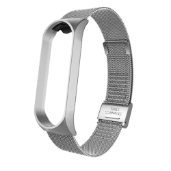 Correa de Metal para Xiaomi Mi Band, pulsera de acero inoxidable si...