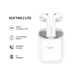 IDUSD--H102B Auriculares ECO TWS 2 Lite con Bluetooth 5.3, Larga Du...