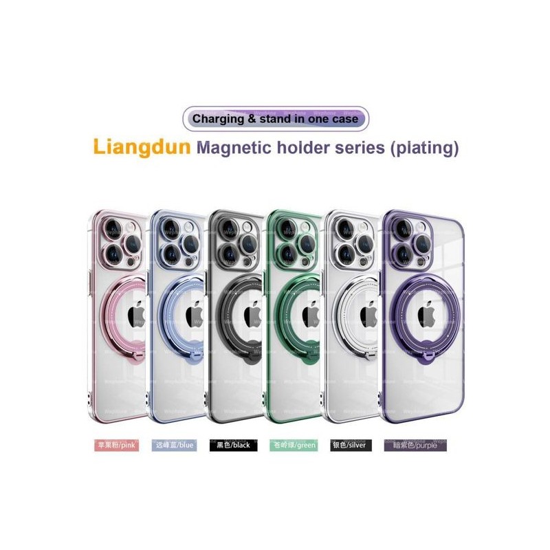 Funda transparente con soporte