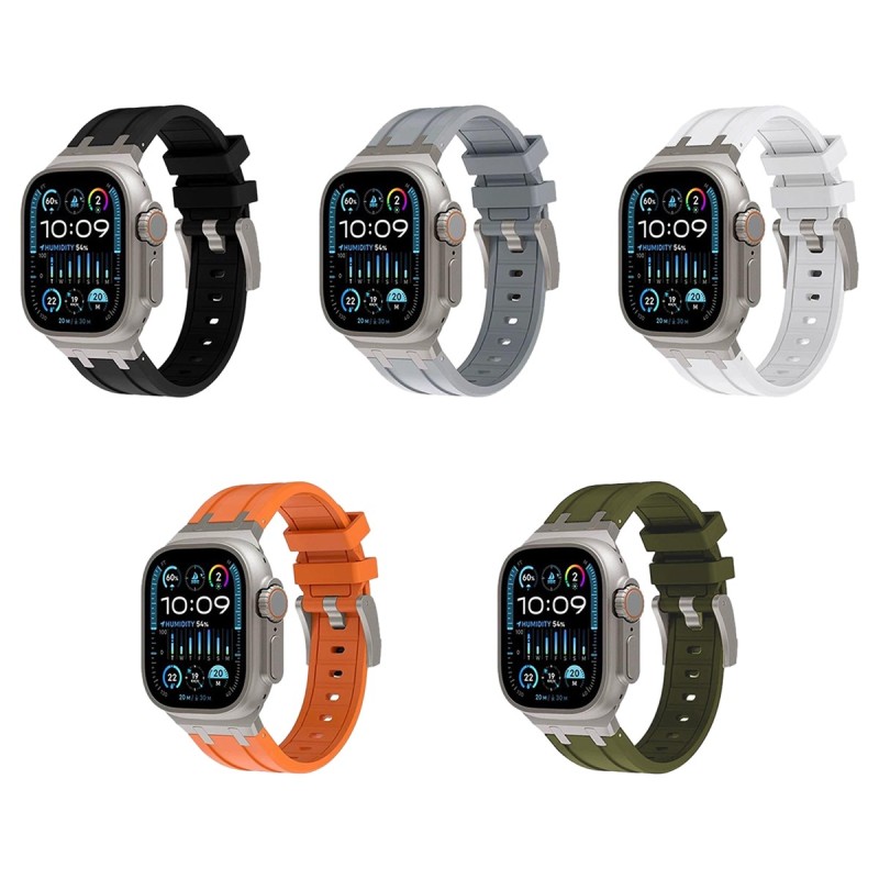 Correa deportiva bicolor de silicona compatible con Apple Watch REF... Correa deportiva bicolor de silicona compatible con Apple Watch REF...