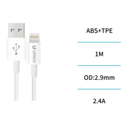 UNICO--CB1589 Cable A-L 2.4A 1M imitación