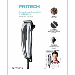 Cortapelos Profesional PRITECH 15W con Cuchilla de Acero Inoxidable...